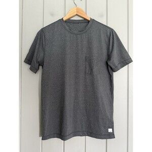 Vuori Tradewind Performance Tee Shirt S Small Pocket Crew Grey Active Gym Gray